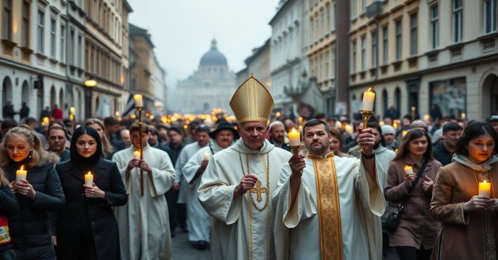Procesja "Droga Światła" w Kielcach - symtom pustki duchowej sekty posoborowej