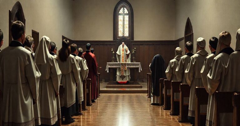 Tradycyjny katolicki widok przedstawiający duchową kryzys w nowoczesnych warszawskich seminariach