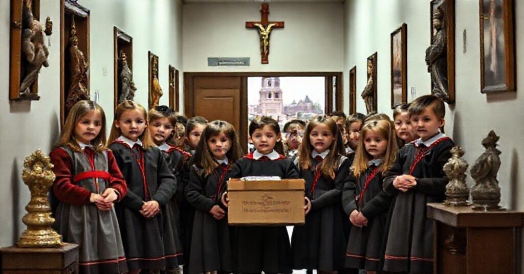 Pokrycie szkolnej akcji charytatywnej w Cichem z perspektywy tradycyjnego katolicyzmu.