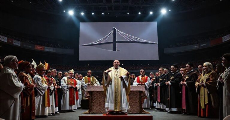 Fałszywa pielgrzymka ekumeniczna antypapieża Leona XIV w Stambule w 2025 roku w Volkswagen Arena