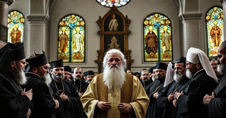 Zdradliwe ekumeniczne spotkanie w Izniku, gdzie fałszywy papież Leon XIV i schizmatycy odmówili Credo bez Filioque.