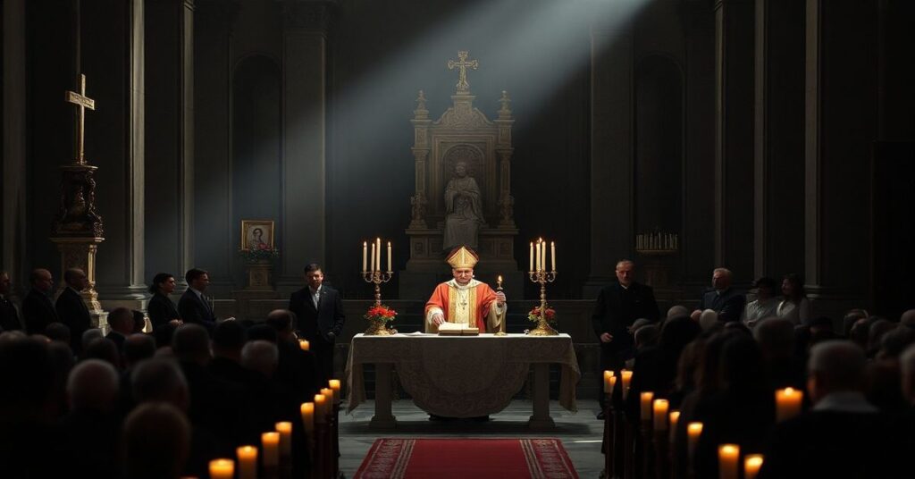 Wnętrze Bazylice św. Bartłomieja na Wyspie w Rzymie podczas ekumenicznego nabożeństwa z udziałem Kardynała Kurta Kocha i przedstawicieli Kościoła Ormiańskiego.