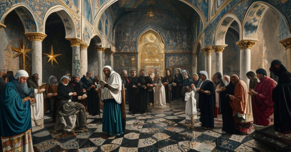 Sobór Groty Narodzenia Jezusa w Betlejem podczas ekumenicznego remontu - tradycyjni katolicy wyrażają smutek i zdradę.