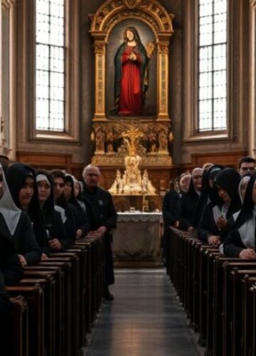 Ełk jubileuszowy bez Chrystusa Króla Serdeczne zdjęcie katedralny w Ełku podczas jubileuszowej Mszy świętej bez obecności Chrystusa Króla