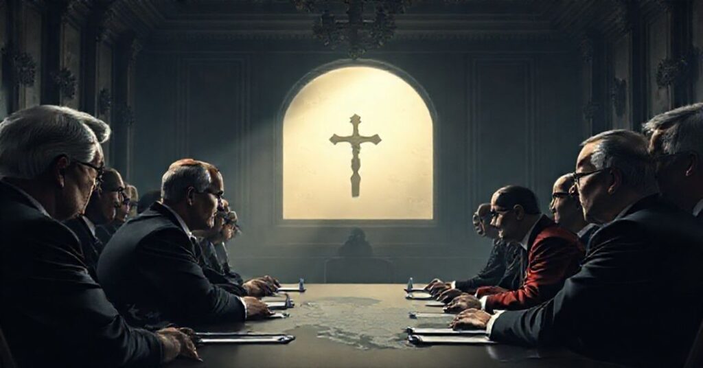 Soborowe przywódcy europejscy ignorują panowanie Chrystusa Króla podczas konferencji pokojowej na temat Ukrainy.