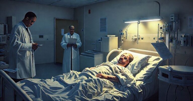 Reklamacja katolickiego systemu opieki zdrowotnej poprzez obraz pacjenta presjonowanego do akceptacji eutanazji w kanadyjskim szpitalu.