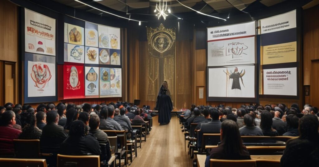 Symboliczne przedstawienie fałszywej "Akademii Miłości" w Katowicach z przedstawicielami modernizmu kościelnego