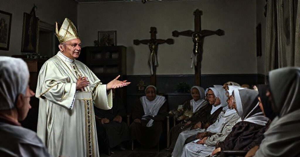 Stary dom opieki prowadzony przez Małe Siostry Ubogich w Stambule podczas wizyty fałszywego papieża Roberta Prevoste'a (oznaczanego jako 'Leon XIV'), promującego fałszywą karność chrześcijańską skupiającą się na braterstwie zamiast zbawienia.