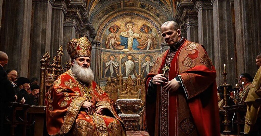 Prawosławna liturgia w Konstantynopolu z udziałem antypapieża Leona XIV i patriarchy Bartłomieja I.