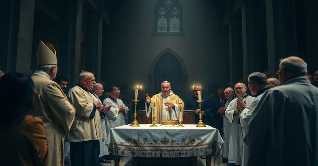 Fałszywa msza krzyżma w toruńskiej katedrze św. Jana z udziałem modernistycznych 'biskupów' i 'kapłanów'