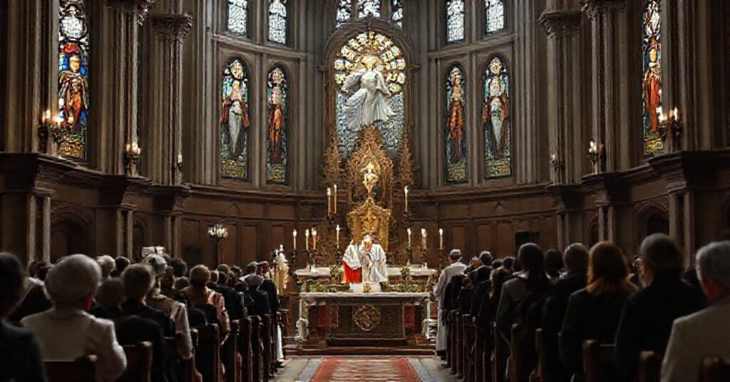 Wierni odrzucający fałszywe poświęcenie USA przez modernistycznych biskupów USCCB