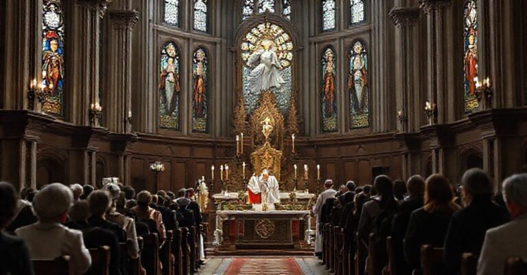 Wierni odrzucający fałszywe poświęcenie USA przez modernistycznych biskupów USCCB