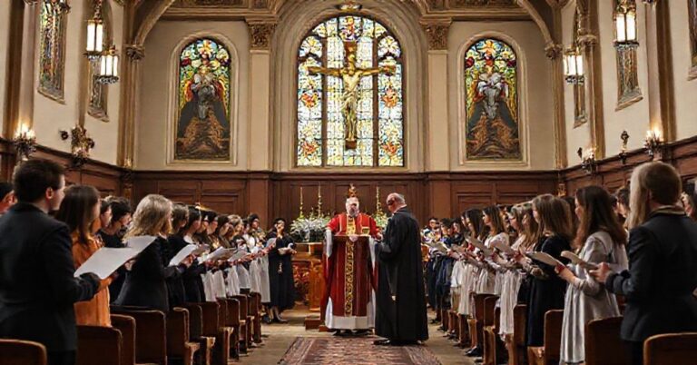 Uroczystość wręczania stypendiów w Kielcach przez fałszywego "biskupa" Mariana Florczyka