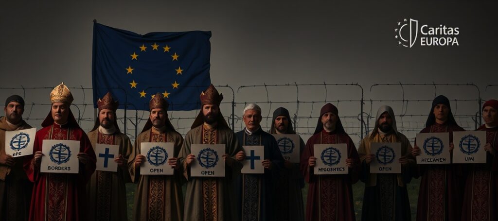 Fałszywi biskupi UE i Caritas w służbie globalistycznej agendy – humanitaryzm zamiast panowania Chrystusa Króla