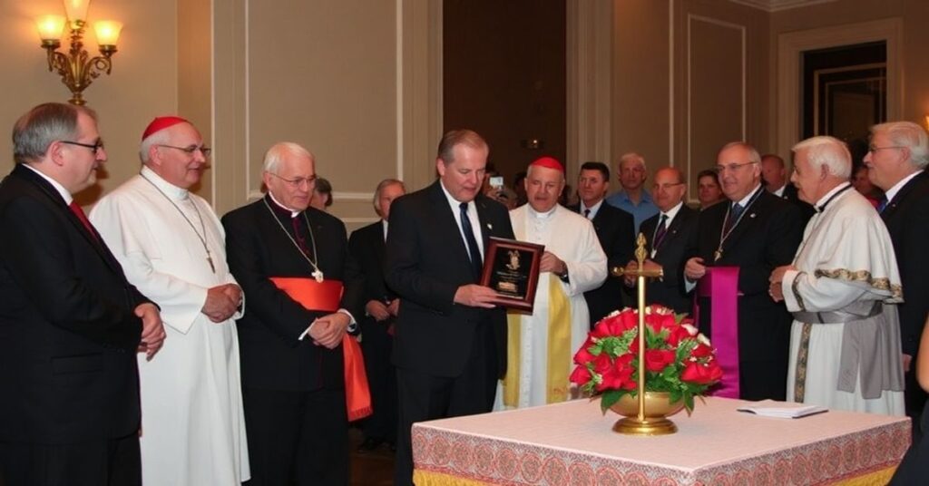 Zgromadzenie w Waszyngtonie z Tomem Homanem i fałszywymi biskupami USCCB udzielającymi nagrody