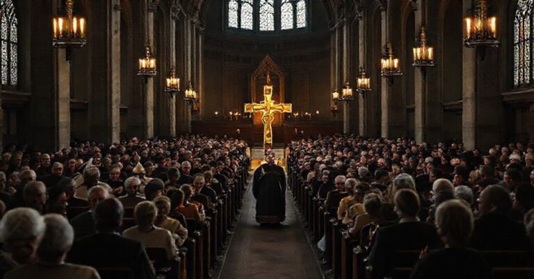 Wizerunek bluznierczej neo-kościelnej uroczystości w Lublinie bez prawdziwego kultu katolickiego