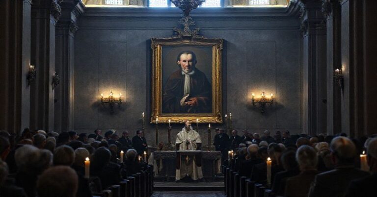 Wizerunek kaplicy sejmowej podczas kontrowersyjnego triduum ku czci św. Tomasza Morusa z udziałem pseudokleru i polityków.