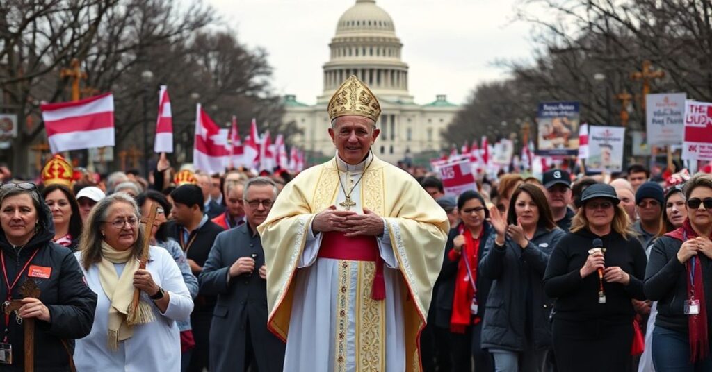 Pieszy marsz katolicki w Waszyngtonie z fałszywym "Papieżem Leonem XIV" na czele, bez wzmianki o grzechu czy sakramentach