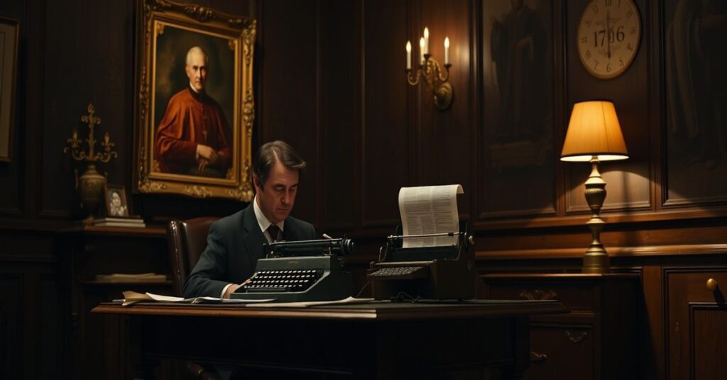 Uroczysty scenariusz katolicki pokazujący oszustwo neo-modernistycznej propagandy z Vatican News