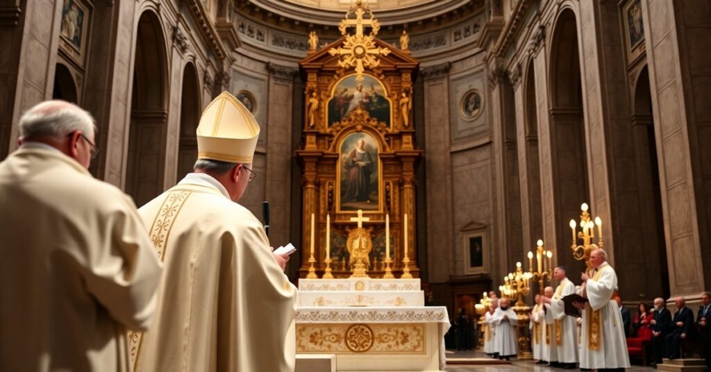 Uroczystość Apostołów Piotra i Pawła w okaleczonym Kościele posoborowym – celebracja w Watykanie z udziałem antypapieża Leona XIV i modernistycznego hierarchy Carla Maria Viganò