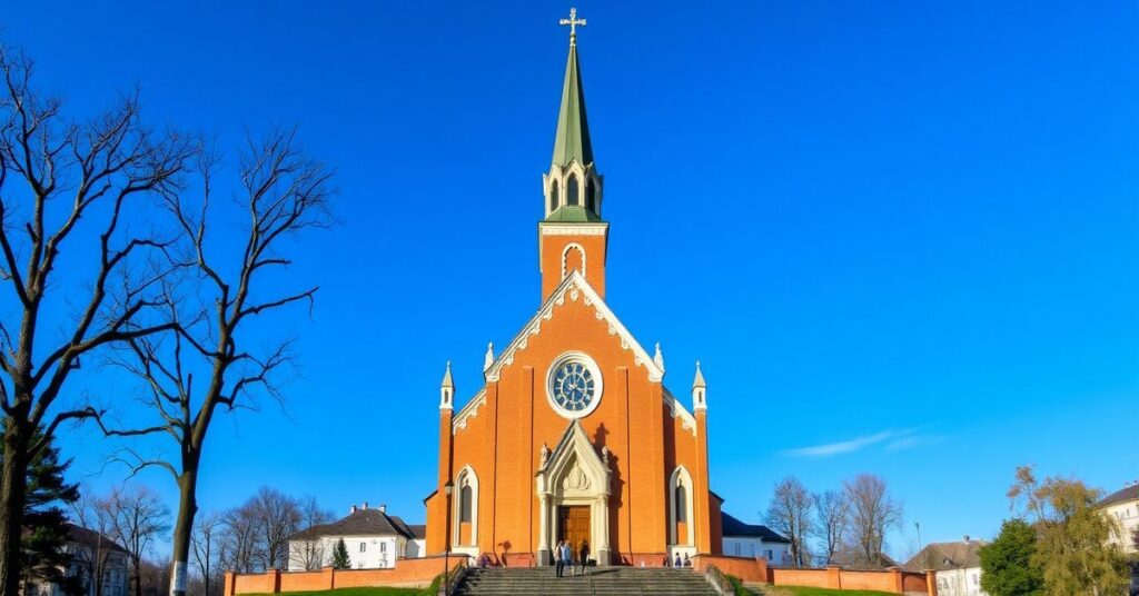 Wnętrze kościoła św. Michała Archanioła w Daleszycach podczas festiwalu kultury zamiast tradycyjnych nabożeństw wielkopostnych