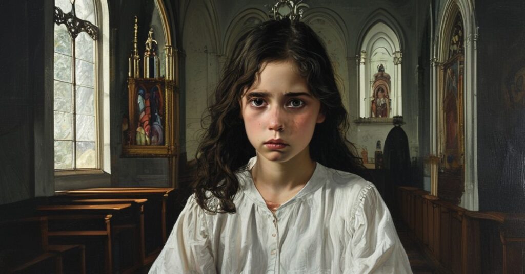 Młoda dziewczyna rozważa swoje powołanie w kontekście nowoczesnego świata bez tradycyjnego katolickiego przewodnictwa