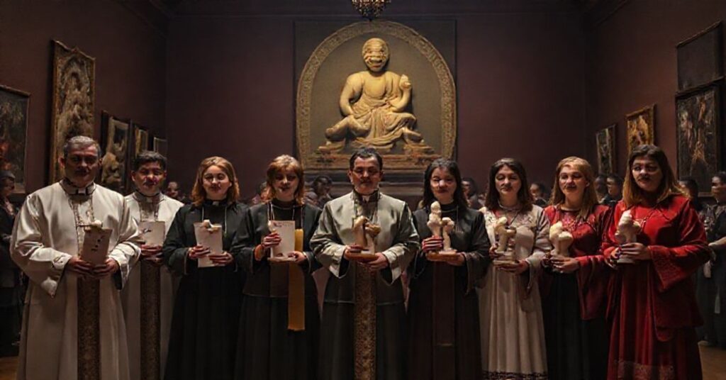 Wizerunek ceremonii wręczenia nagród BONUS 2025 w buddystowskim Muzeum Manggha w Krakowie