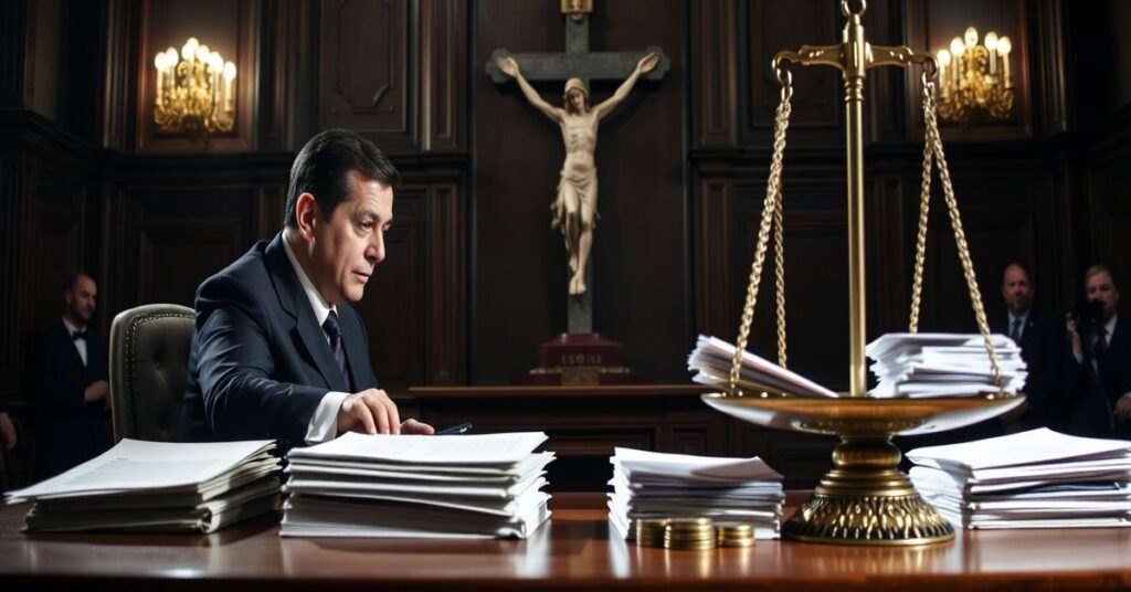 Obrázek przedstawiający finansową aferę związana z „kardynałem” Giovannim Angelo Becciuu i ważność wyroku w Watykanie