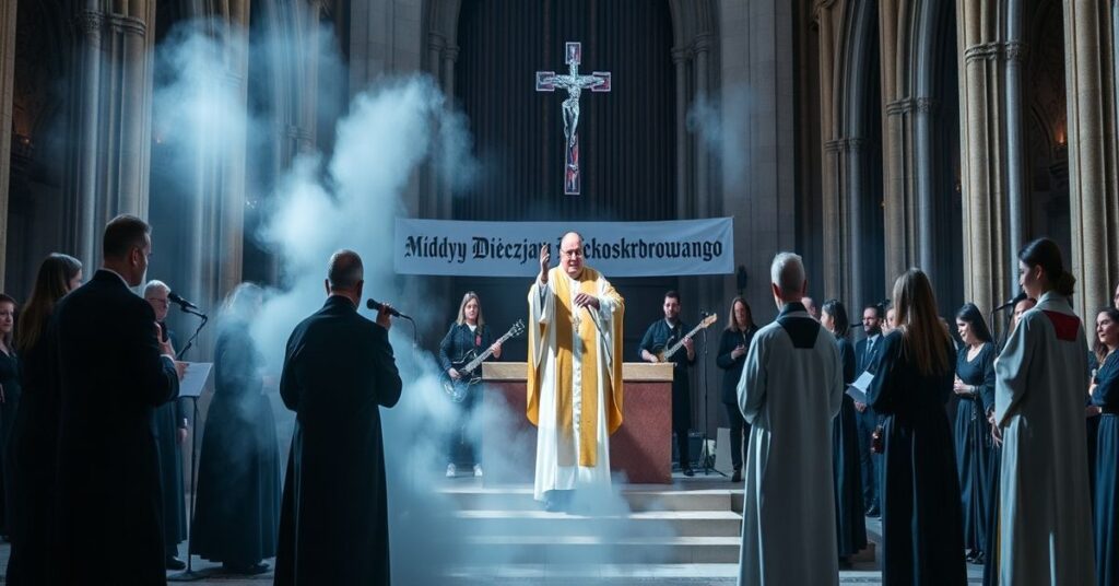 Zdemaskowana modernistyczna ceremonia 'konsekracji' w Katedrze Gliwickiej z 'bp. Sławomirem Oderem' i profanacją sakralnego aktu
