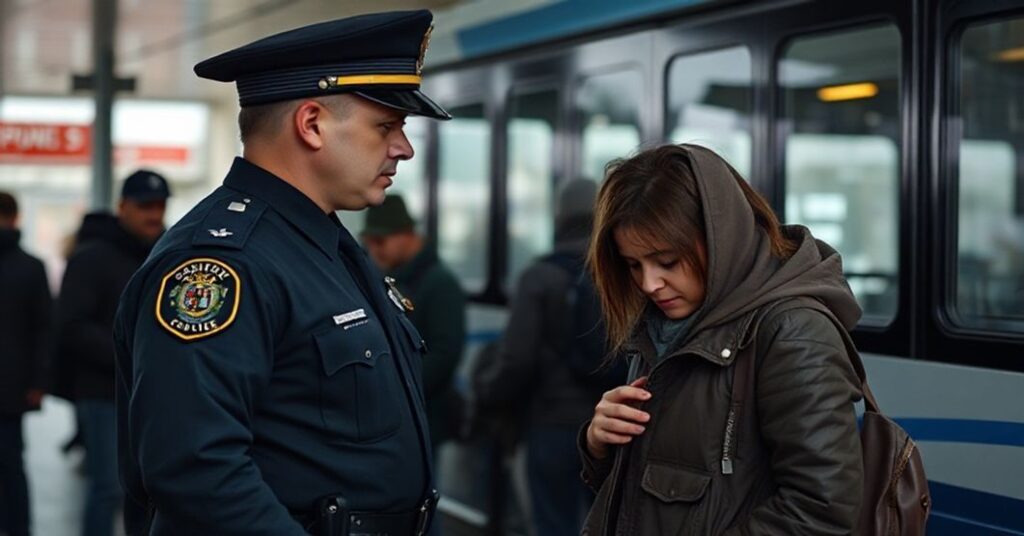 Solemne zdjęcie przedstawiające konflikt między prawem naturalnym a ideologią genderową w kontekście incydentu policyjnego w St. Catharines.