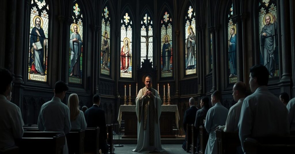 Sobota Wielkanocna w Londynie: ceremonia chrzestu dorosłych w tradycyjnym kościele katolickim