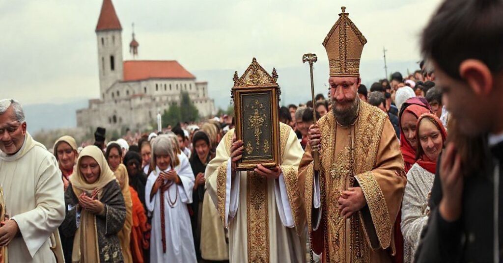 Pielgrzymka katolicka na Jasnej Górze z relikwiami wątpliwych męczenników, krytyka modernistycznych błędów w Kościele