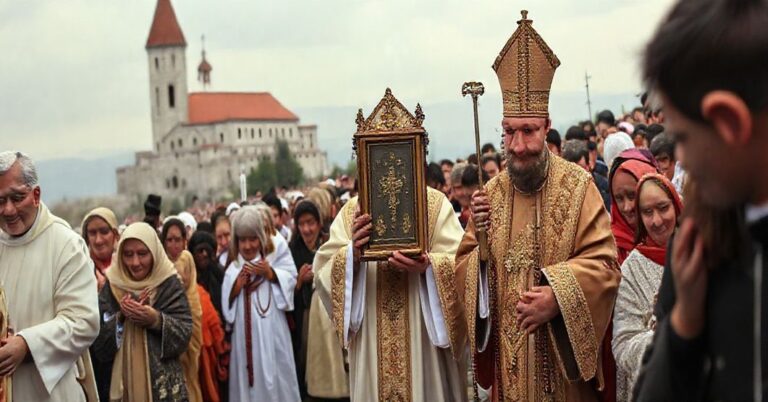 Pielgrzymka katolicka na Jasnej Górze z relikwiami wątpliwych męczenników, krytyka modernistycznych błędów w Kościele
