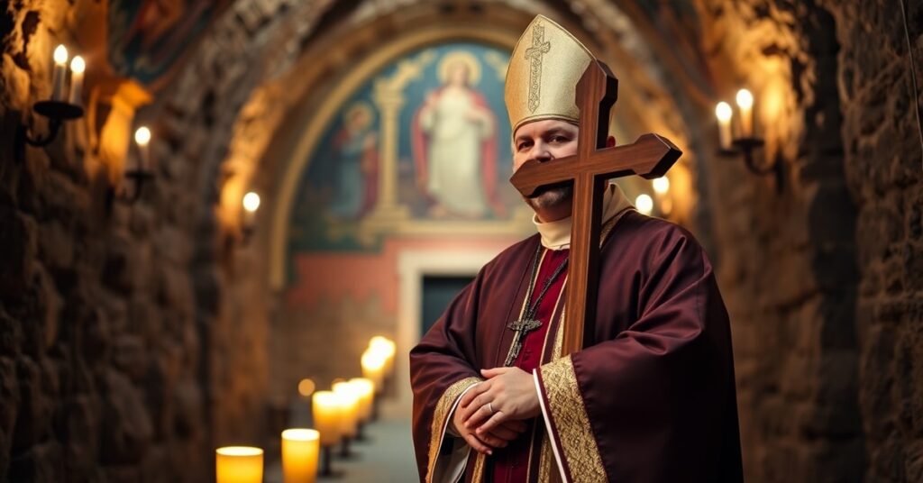Arcybiskup Jędraszewski w krużgankach katakumb św. Sebastiana w Rzymie – refleksja nad kruchością współczesnego nauczania katolickiego