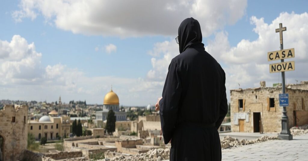 Pustka w Jerozolimie podczas Wielkanocy 2026: pusty kościół franciszkański i opactwo benedyktyńskie na Górze Syjon
