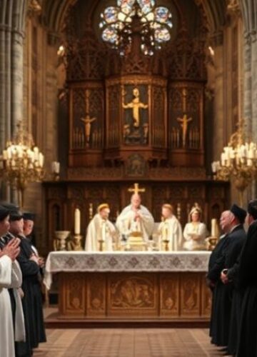 Jutrznia Lednicka w Katedrze Gnieźnieńskiej z braćmi z Taizé Uroczysta katolicka ceremonia w Katedrze Gnieźnieńskiej z udziałem abp. Wojciecha Polaka, o. Tomasza Nowak OP i braci z Taizé podczas Jutrzni Lednickiej.