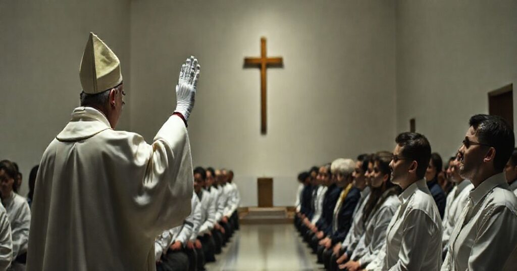 Uroczystość fałszywego ustanowienia lektorów w Kaliszu, symbolizująca apostazję posoborową