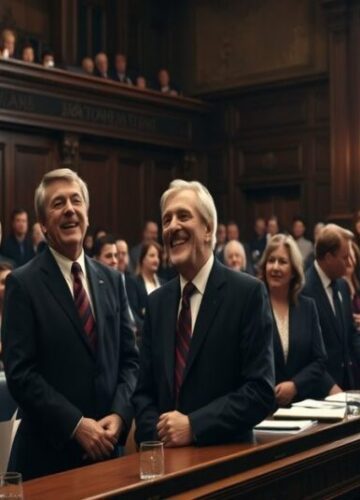 Liberalni posłowie odrzucają poprawkę dotyczącą wolności religijnej w Kanadzie Scena w kanadyjskim parlamencie przedstawiająca liberalnych posłów śmiejących się z odrzucenia poprawki do ustawy C-9 dotyczącej wolności religijnej.