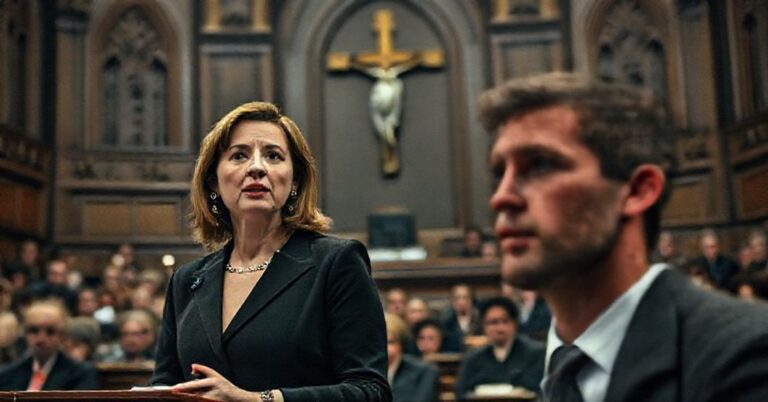 Obraz przedstawia debatę w kanadyjskim parlamencie na temat ustawy C-218 dotyczącej eutanazji.