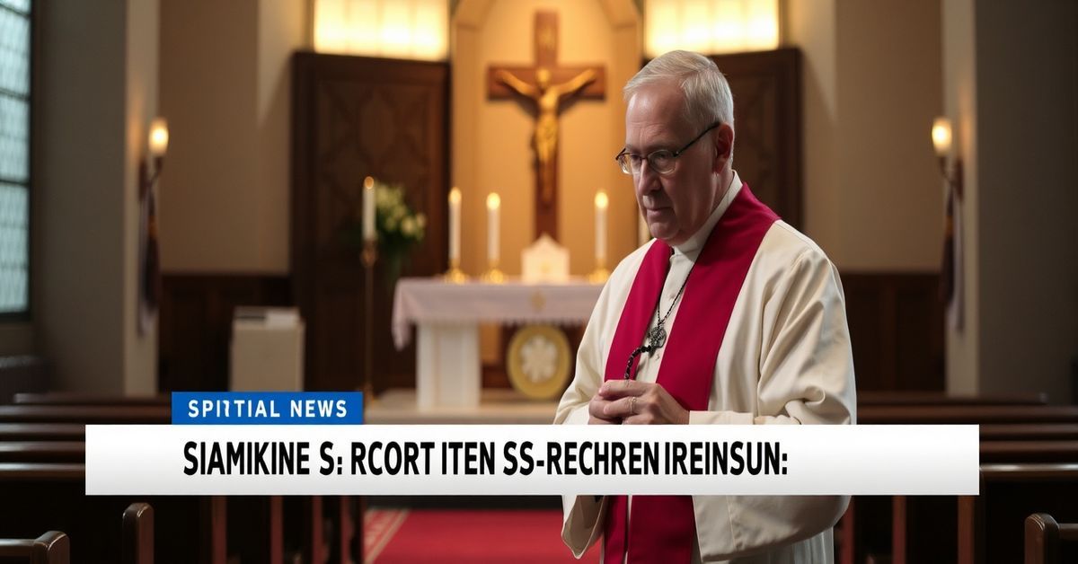 Tradycyjny kapłan w kościele modli się o pokutę i sacrament dla ofiar i sprawców strzelaniny w Pawtucket