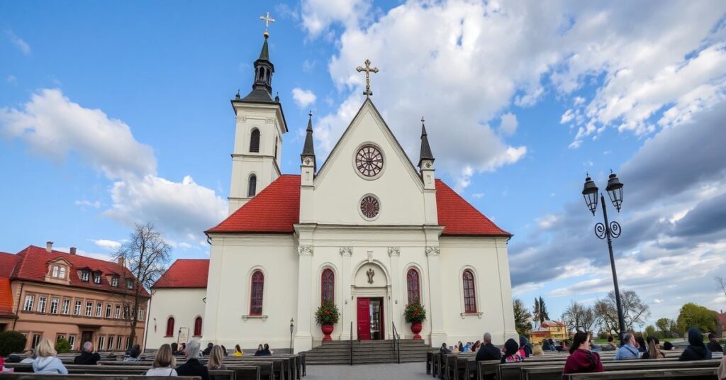 Kardynał Grzegorz Ryś podczas rekolekcji w Kolegiacie św. Anny w Krakowie