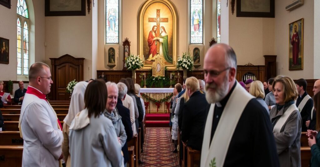 Kardynał Grzegorz Ryś wygłasza homilię w Sanktuarium św. Józefa w Krakowie w 2026 roku