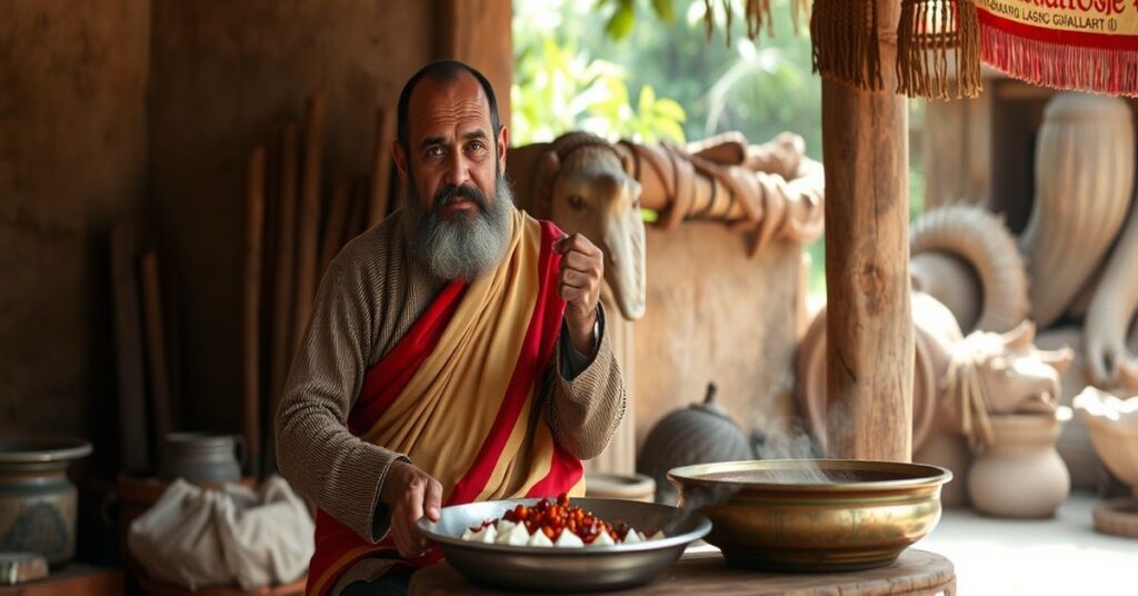 Kardynał Anthony Poola, biskup dalicki, przed starym kościołem w Indiach otoczony biskupami i wiernymi.