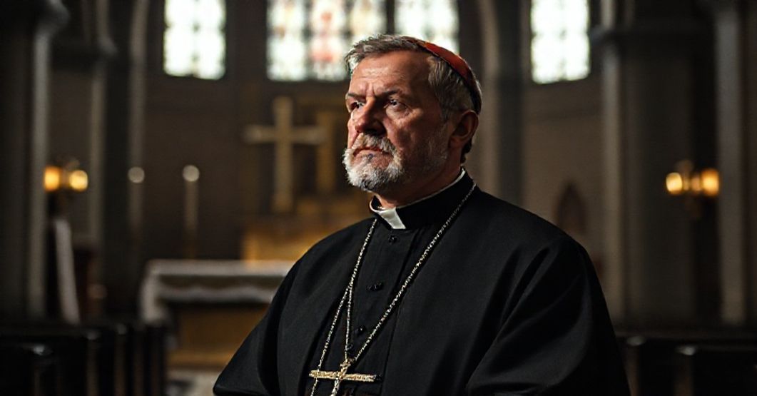 Portret Kardynała Dominika Duki w habit dominikańskim w atmosferze posoborowego chaosu