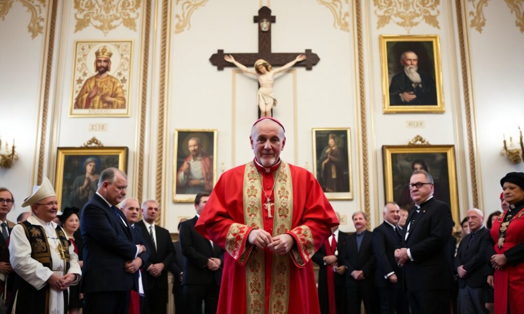 Kardynał Grzegorz Ryś otrzymuje kontrowersyjną nagrodę w Pałacu Arcybiskupów Krakowskich