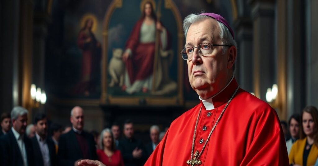 Kardynał Jean-Claude Hollerich w tradycyjnym kościele katolickim