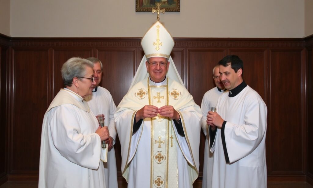 Kardynał Pietro Parolin celebruje Mszę Świętą w szpitalu Ojca Pio w San Giovanni Rotondo