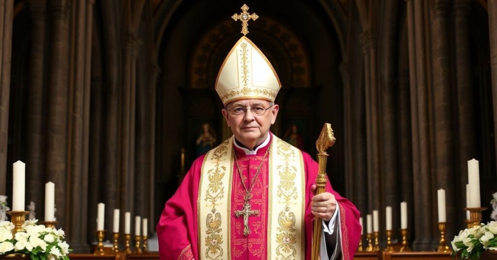 Kardynał Pietro Parolin w luterańskiej katedrze Kopenhadze podczas ekumenicznych nieszporów.