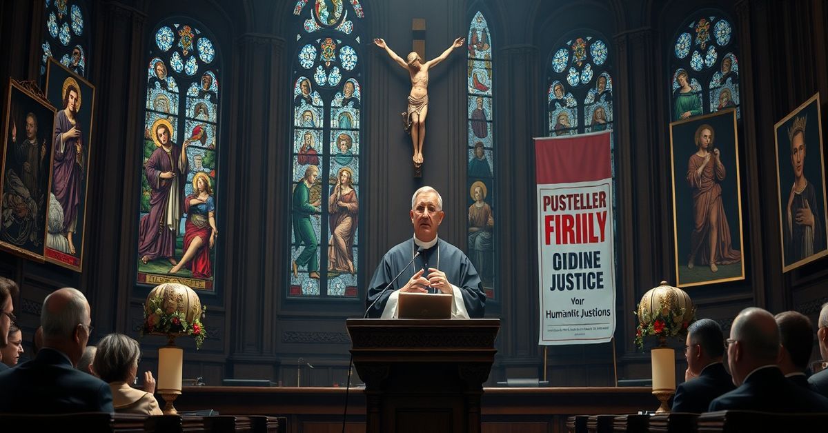 Kardynał Pietro Parolin wygłasza homilię w sądzie watykańskim o sprawiedliwości Bożej jako terapii społecznej, pomijając grzech i karę wieczną.