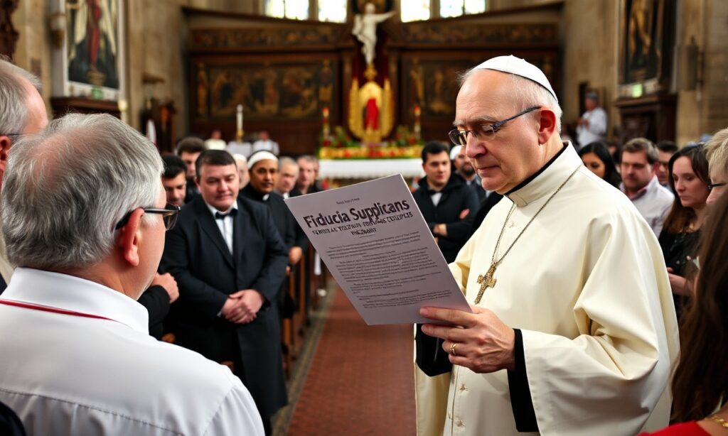 Wierni katolicy w tradycyjnym kościele odrzucają błogosławieństwa homoseksualne